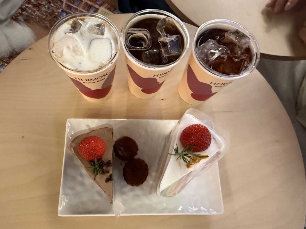 Rainbow Cake and Matilda Chocolat Cake close-up with beautiful layers