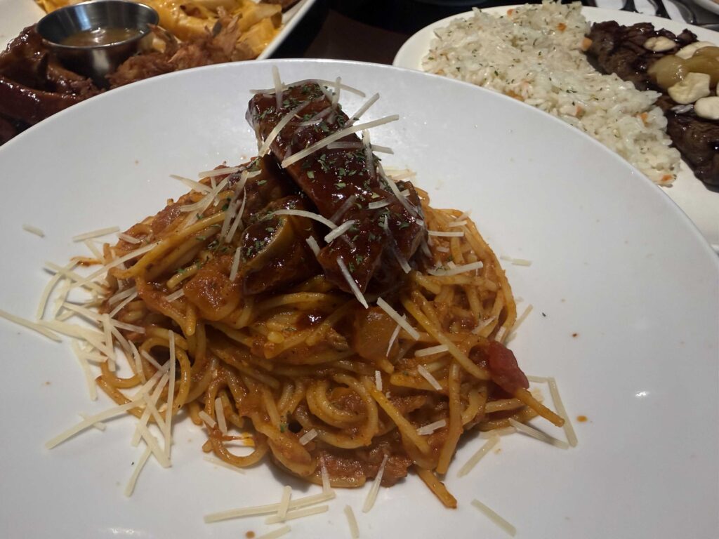 Complete dinner spread at Outback Steakhouse Jamsil