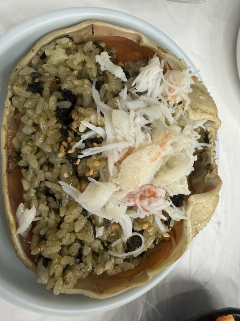 Fried shrimp tempura ebi furai at Meoguri Hoetjip Sokcho