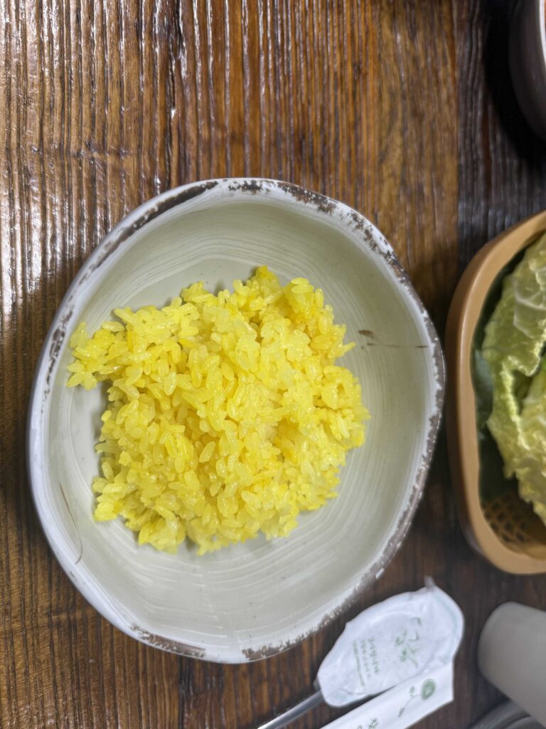 Various Korean side dishes and condiments banchan at Deulkkot Garden
