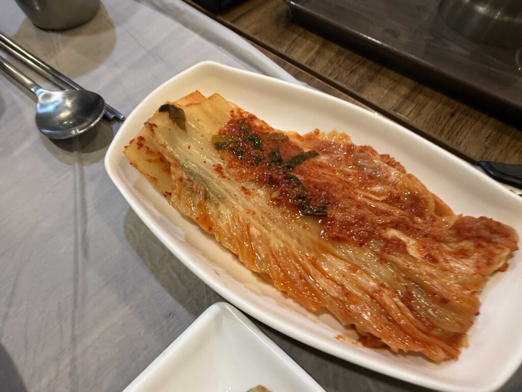 Grilled salted mackerel godeungeo gui banchan at Mannajeong Wonju