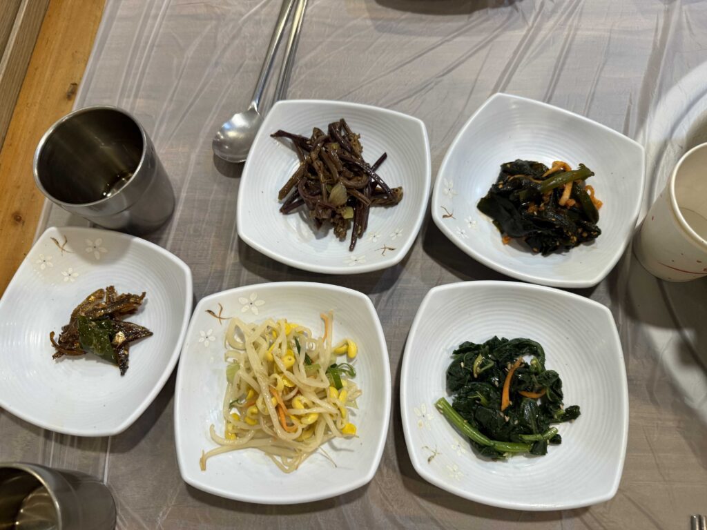 Raw samgyeopsal pork belly on grill at Mannajeong Wonju Korean BBQ