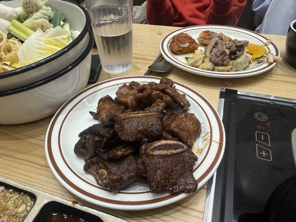 Braised galbi short ribs side dish Shabeu 20 Korean shabu-shabu buffet Seoul