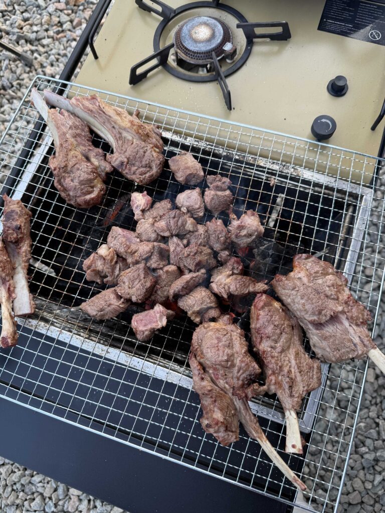 Night sky with stars visible from the campsite