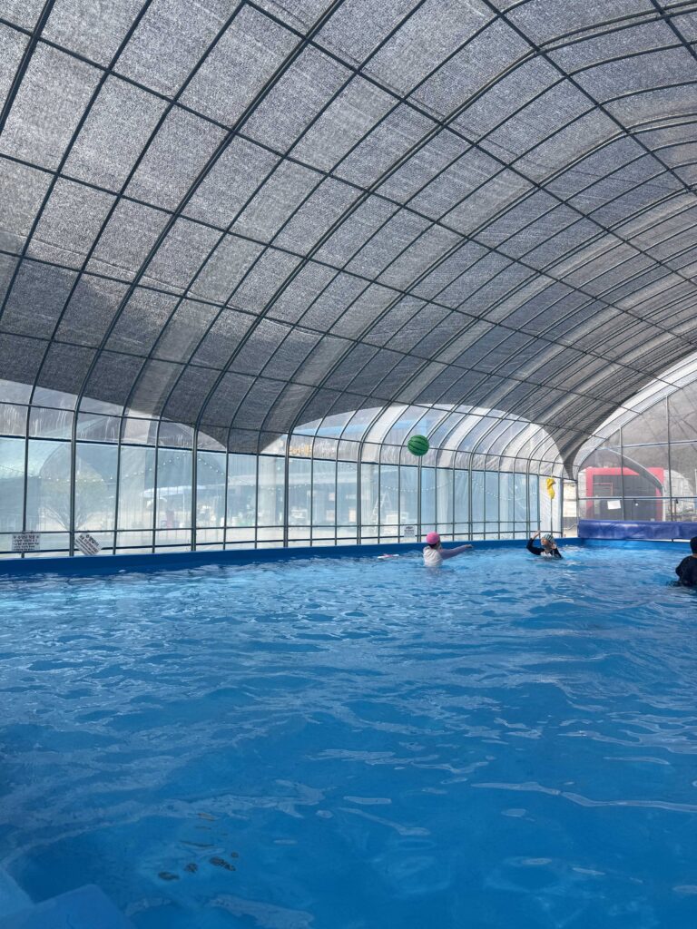 Scenic morning scenery at the camping grounds