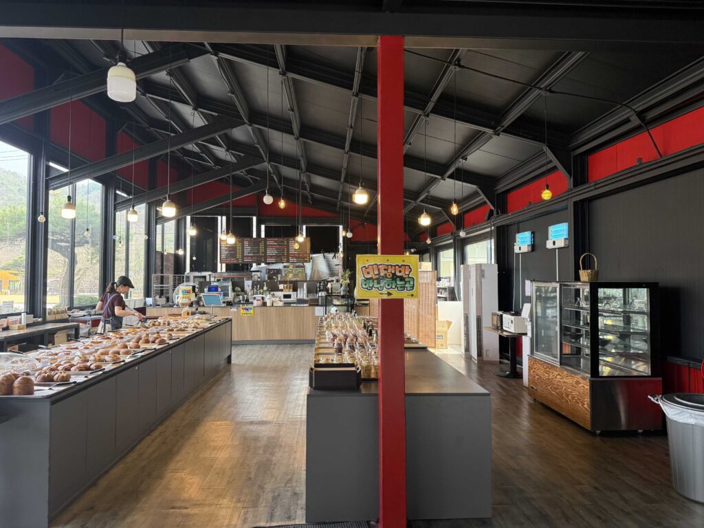 More bread varieties including wheat loaves donuts and pastries
