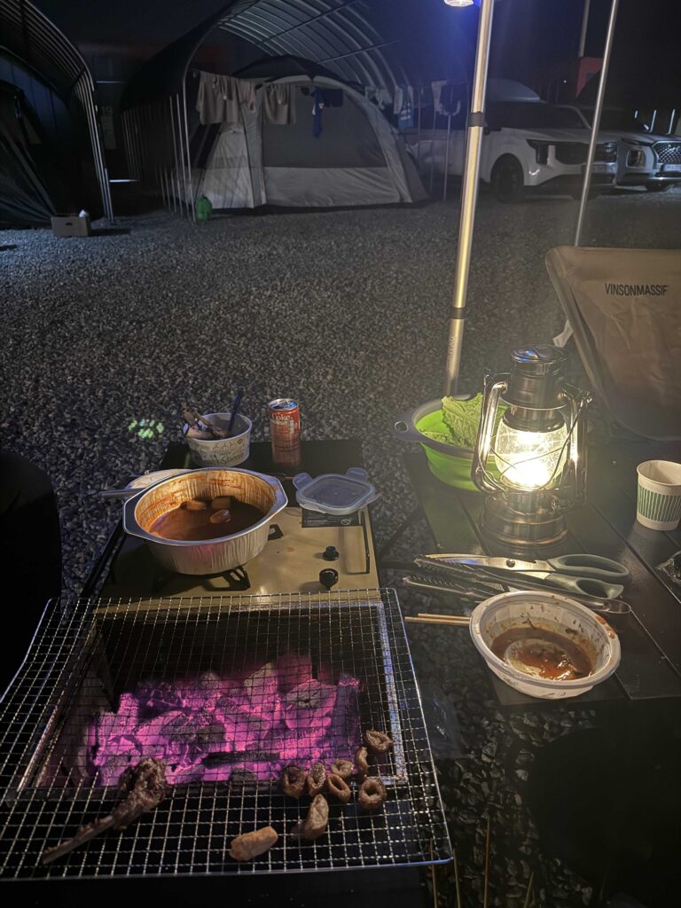 Scenic nature view near the Gapyeong campsite entrance