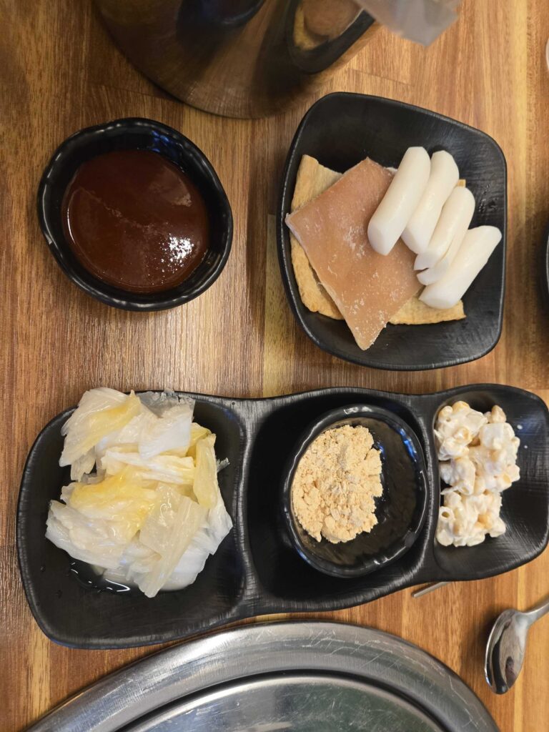 Close-up of seasoned Korean pork ribs ready for grilling