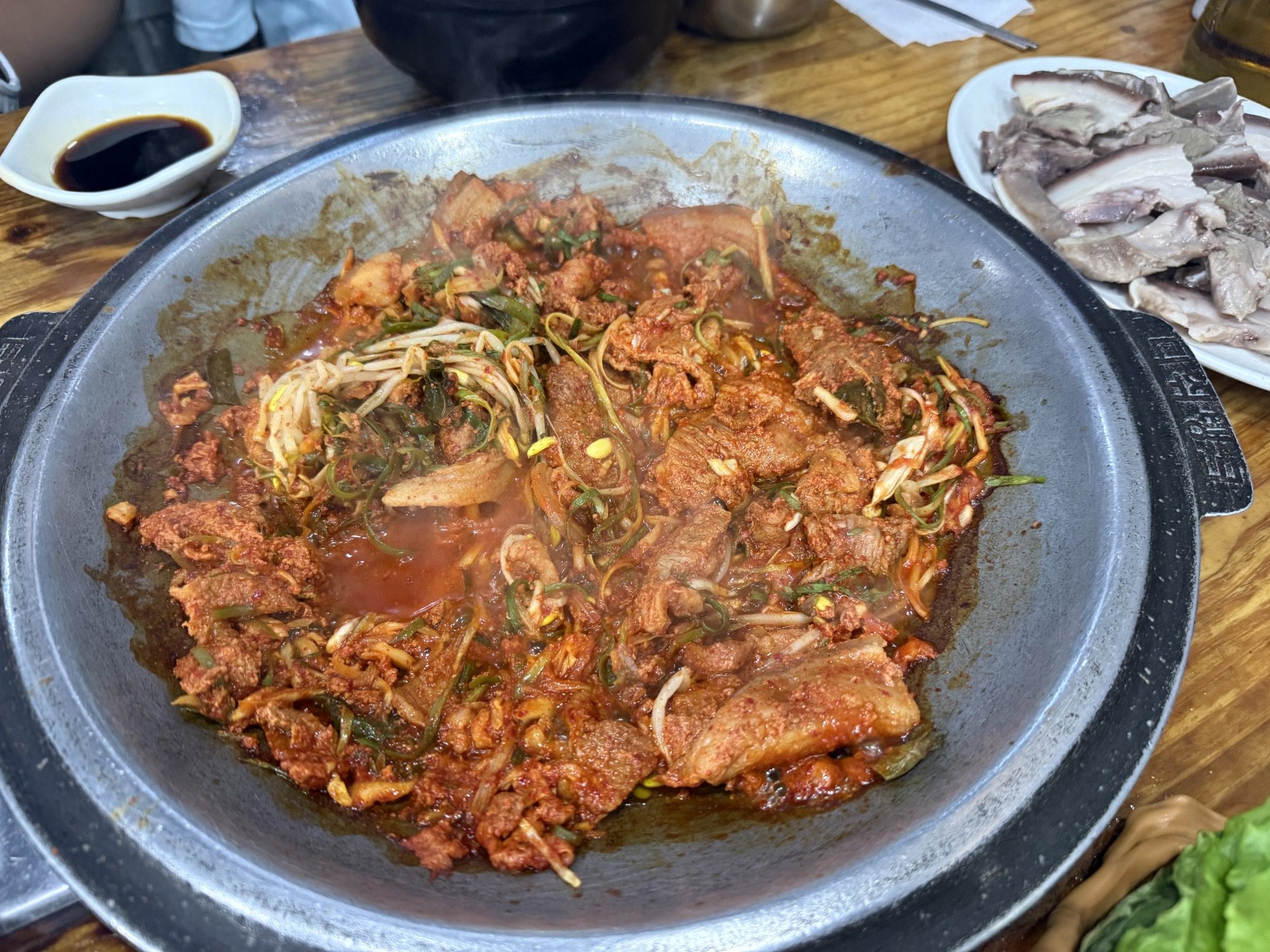 Duruchigi with bean sprouts stirred in at Gaseureum Sikdang