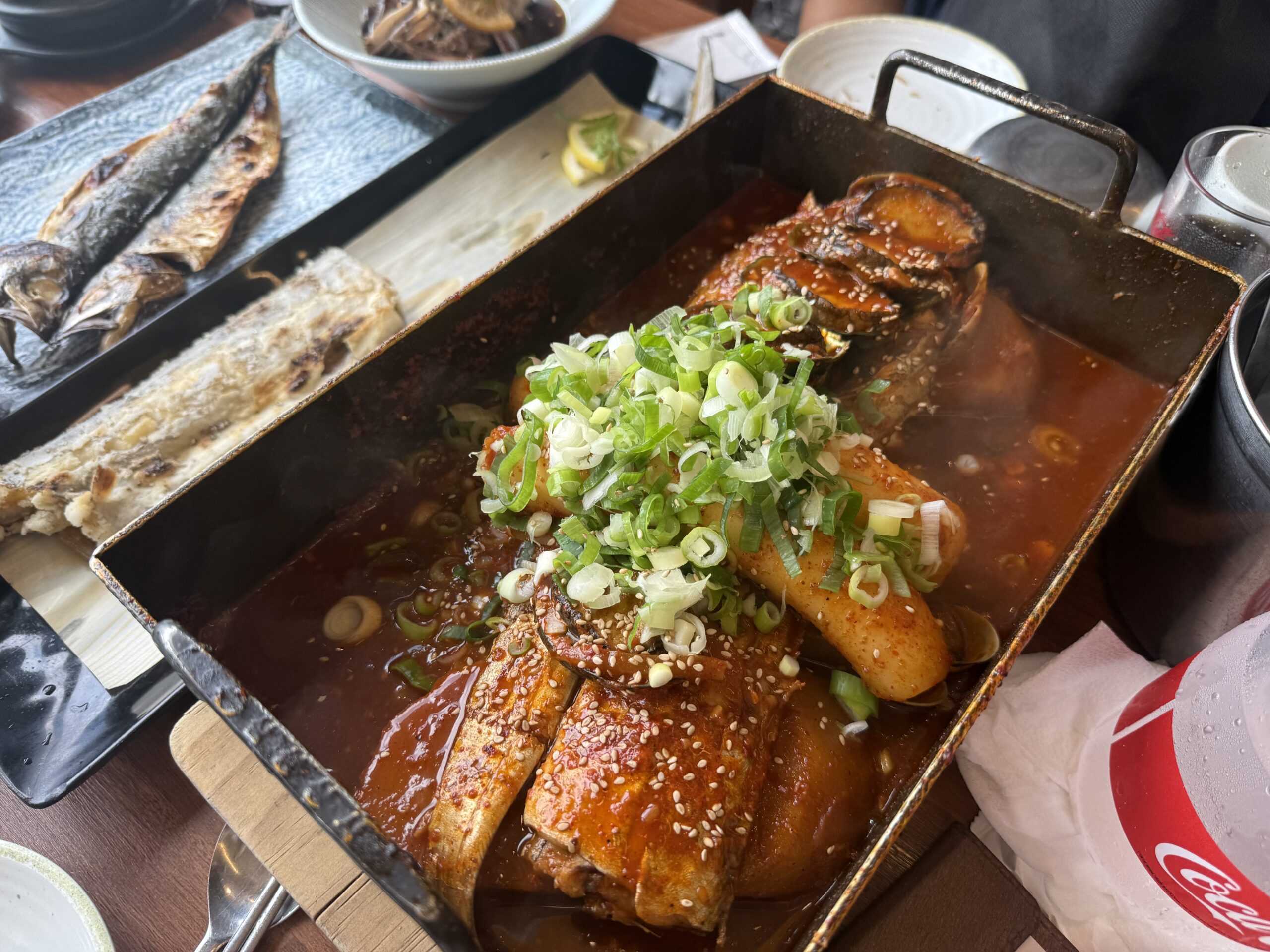 Spicy braised hairtail galchi jorim at Jeju Gwanghae Aewol