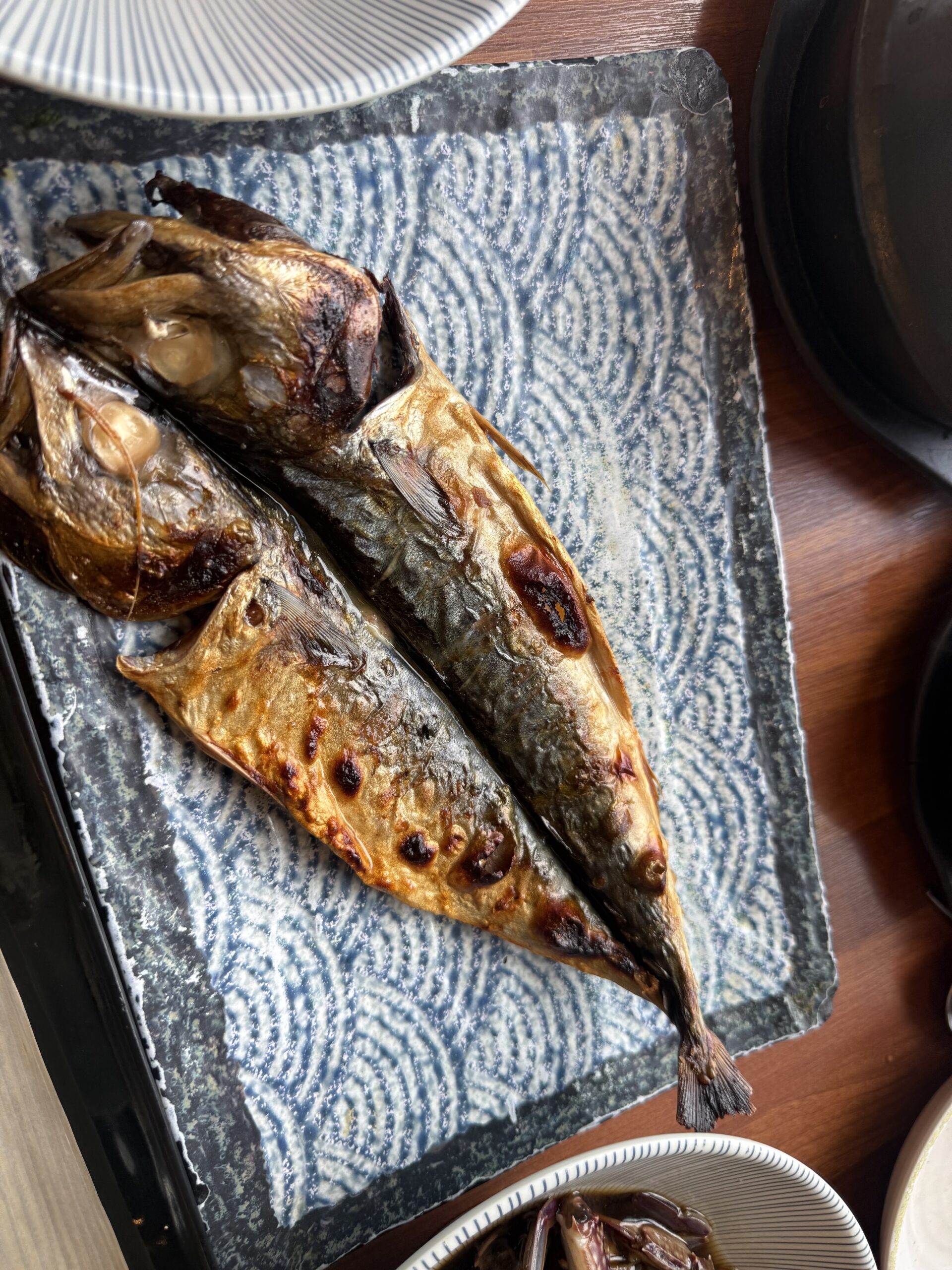 Grilled mackerel plate at Jeju Gwanghae Aewol