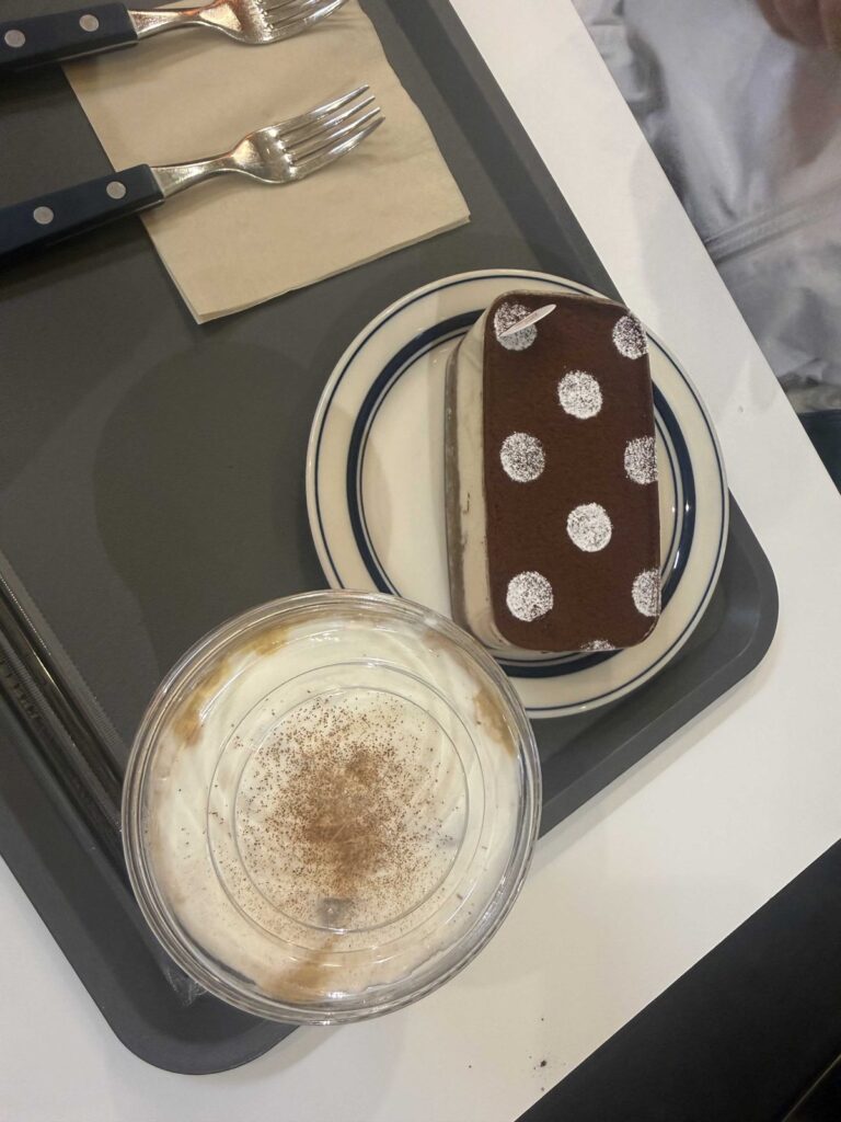 Our tray from above